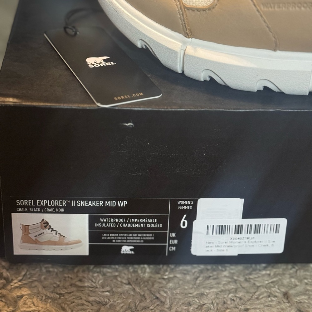 Sorel Explorer II Sneaker Mid Waterproof Women’s Size 6 - Picture 4 of 8